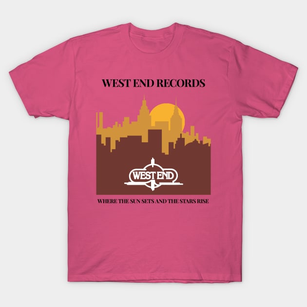 West End Records T-Shirt by sinewave_labs